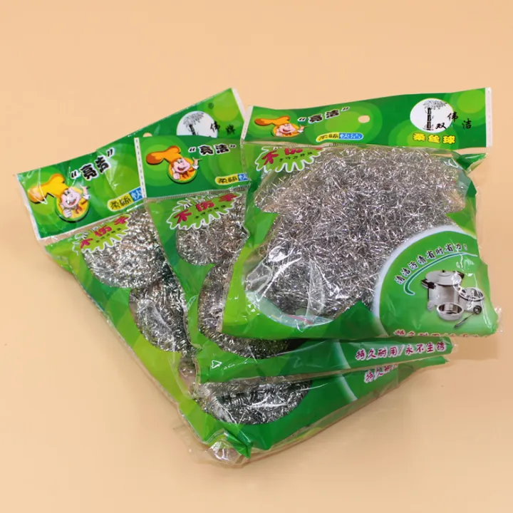 Bowl brush pot steel ball cleaning ball cleaning brush 6 pack extra