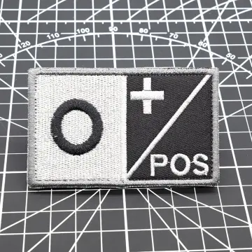 Blood Type A Positive O Positive Hook Tactical Patch 
