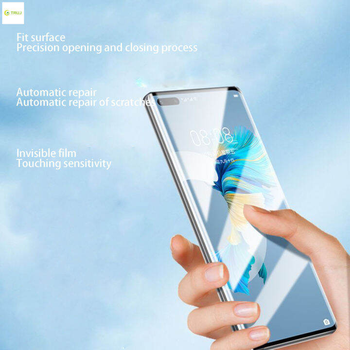 หน้าจอ-hydrogel-ฟิล์มสำหรับ-huawei-mate-ความละเอียดสูง40แบบที่ออกแบบมาเพื่อปกป้องหน้าจอจากรอยขีดข่วน