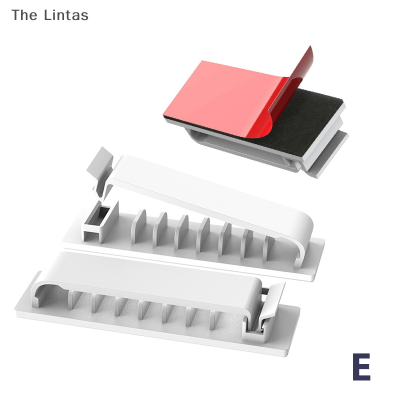 Lintas ที่ม้วนสาย USB ที่เก็บสายที่วางสายโพรปทดสอบคลิปสองปลายการจัดการเดสก์ท็อปสำหรับเมาส์หูฟังตัวป้องกันตัวหนีบสายเคเบิล