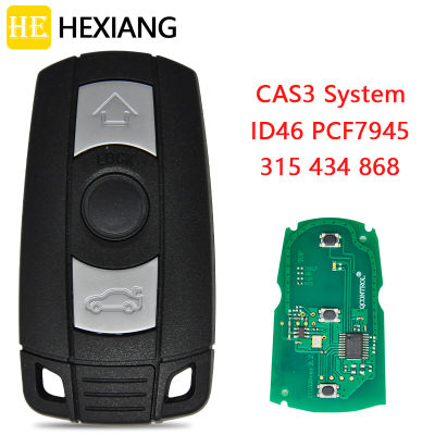 HE Xiang รถ Remote Key สำหรับ BMW Z3 X5 X6 13 5 6 7 CAS3ระบบ2006-2013 ID46 315 434 868การแปลงความถี่สมาร์ทการ์ด