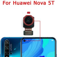 ของแท้สำหรับมุมมองด้านหน้าด้านหลัง Huawei Nova 5T สำรองข้อมูลกล้องโมดูลของกล้องขนาดเล็กหันหน้าไปทางด้านหน้าหลักชิ้นงอสำหรับเปลี่ยนชิ้นส่วนอะไหล่