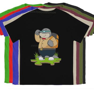 Men T-Shirt As Hiker With Backpack Vintage Pure Cotton Tees Men T Shirts Mole T-shirts Summer Tops Kawaii Clothes Original