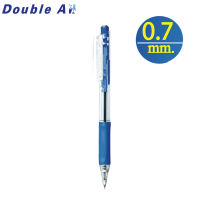 [1 ด้าม 0.7mm. สีน้ำเงิน ปากกา TriTouch] Double A ปากกาลูกลื่นแบบกด