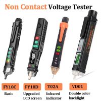 Non-Contact AC Voltage Tester 12-1000V Circuit Breakpoint Finder Sensitivity Adjustable Empty FireWire Tester LCD Electroscope