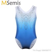 【hot】✹◆✲  MSemis Wear Ballet Leotards Kids Rhinestone Rhythmic Gymnastics Leotard Skating Costumes