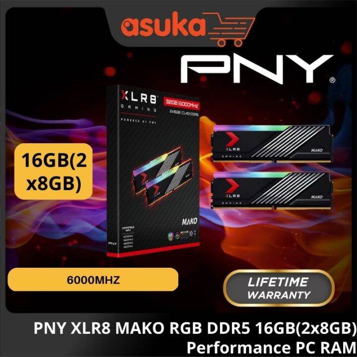 PNY XLR8 Gaming MAKO DDR5 6000MHz 32GB-