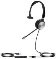 Yealink Headset รุ่น UH36 Mono  หูฟังข้างเดียวสำหรับหัวโทรศัพท์แบบคาดหัว ที่ครอบหูเป็นแบบหนัง แบบ USB + Jack 3.5 mm.