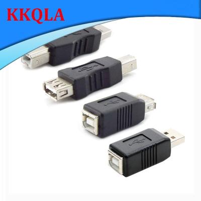QKKQLA USB 2.0 Female to USB Type A Type B Male to Male Female to  Male Black Adapter Electronics Converter Connector
