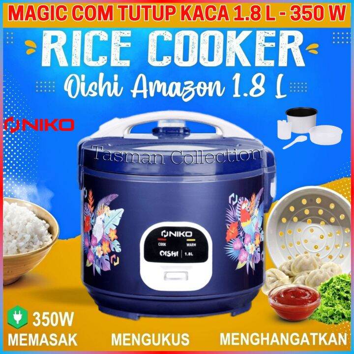 Mejikom Niko Oishi Amazon 1.8 Liter Magic Com Anti Lengket Rice Cooker