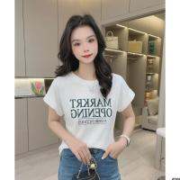 】 แฟนเนอร์ 【T เสื้อแมทช์ลุคง่าย FR ออกแบบมิ้นต์ร็อคแคนดี้แขนสั้นลดอายุ