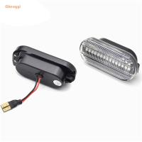 CHENGGI ไฟ Led หมุน LED ไดนามิก3-5W 2ชิ้นสัญญาณไฟเลี้ยว12V อะไหล่รถยนต์สัญญาณความสว่างสูงไฟด้านข้าง