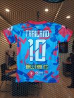 เสื้อเด็ก Jersey Design Football พิมพ์ลายทั้งตัว/เสื้อกีฬาพิมพ์ลาย/ร้านบอลไทยเอฟซี