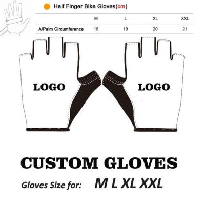 hotx【DT】 Custom Text Design Personality Gloves Half Cycling Sport Anti-Slip MTB