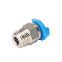 3D Printer PC4 01 Pneumatic Straight Connector M10 Thread V6 Fitting Stainless Steel Push to Connector with Seal Ring