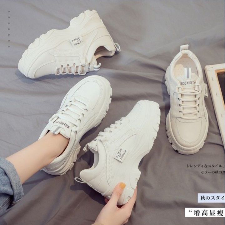 onesunnys-แพลตฟอร์มรองเท้าสีขาวรองเท้าผ้าใบสตรีฤดูใบไม้ผลิและฤดูใบไม้ร่วงรองเท้าวิ่งระบายอากาศรองเท้าแพลตฟอร์ม