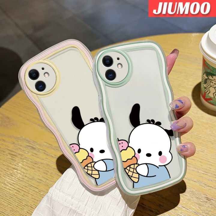 jiumoo-s23ปลอกสำหรับ-samsung-บวก-s23พิเศษน่ารัก-sanrio-pochacco-สร้างสรรค์ขอบครีมเคสโทรศัพท์แบบใสนิ่มเคสซิลิโคนแฟชั่นเลนส์กล้องถ่ายรูปเคสป้องกันโปร่งใสกันกระแทก