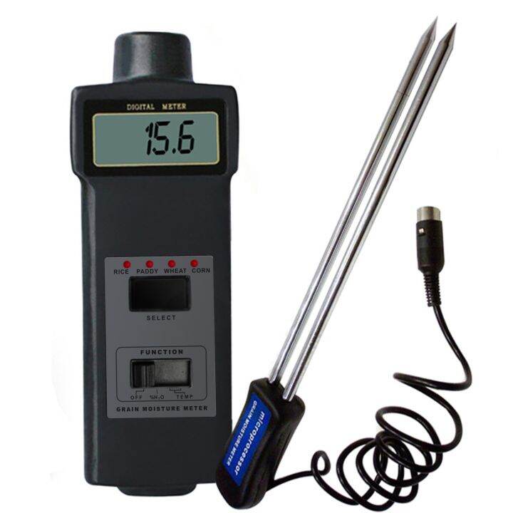 Digital Grain Temperature 8 ~ 20% Moisture Meter Tester Rice Corn Wheat