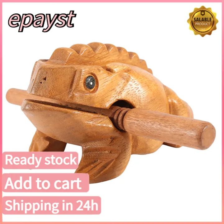 Wooden Croaking Frog Instrument - Symbol Of Luck And Fortune For Home And Office Decor (No. 1 5.8CM