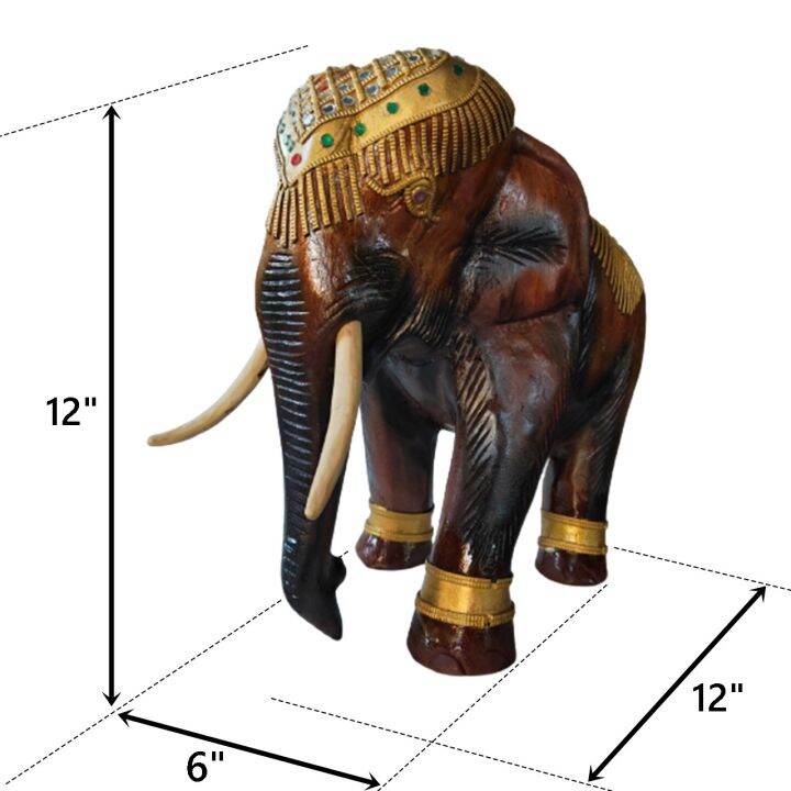 pw01-ช้างแกะสลักด้วยไม้สักเดินเส้น-ขนาด-12x12x6-นิ้ว-1-ตัว-ตุ๊กตาไม้-ตุ๊กตา-ตุ๊กตารูปสัตว์-หุ่นไม้-งานหัตกรรม-ของตกแต่งบ้าน-ของขวัญ