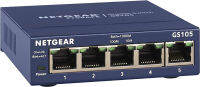 NETGEAR 5-Port Gigabit Ethernet Unmanaged Switch (GS105NA) - Desktop or Wall Mount, and Limited Lifetime Protection Unmanaged 5 port