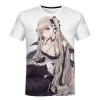 Azur Lane T-shirt อะนิเมะเกมสาวเซ็กซี่พิมพ์ 3 มิติสตรีทแวร์ผู้ชายสบาย ๆ แฟชั่นพลัสขนาดเสื้อยืดเด็กเสื้อยืดเสื้อผ้าด้านบน XS-5XL