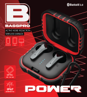 หูฟังบลูทูธ Basspro Power หูฟังแบบ in-ear สุดยอดหูฟังที่แข็งแรงที่สุด หูฟังไร้สาย 5.1 แท้ 100% เบสหนัก เสียงใส กันน้ำ