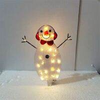 Led Cob Stage Light 2022 Christmas Lighting Snowman Outdoor Yard Decoration New Years Party Favors for Adult Led Pillows Light