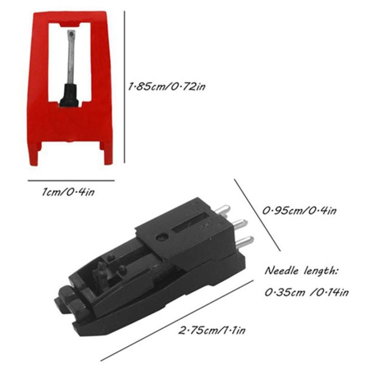 4-pcs-turntable-replacement-stylus-needles-turntable-for-lp-crosley-ion-jensen-1byone-phonograph-record-player