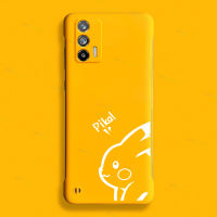 NORVIK เคสโทรศัพท์การ์ตูนสีขาวลายปิกาจู,สีเหลืองไร้ขอบสำหรับ Realme GT Master Edition นีโอ3 Neo 2 Neo 3T Neo 2T Neo 5G N11-3เคสฝาหลังสร้างสรรค์