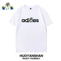 เสื้อยืดแขนสั้น AdidasˉNEW คุณภาพสูงคู่ชายและหญิงเสื้อกีฬาลำลองระบายอากาศได้สำหรับฤดูร้อน