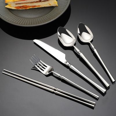 [COD] New Product 304 Food Knife Fork Set Hotel Supplies Steak Dining Chopsticks