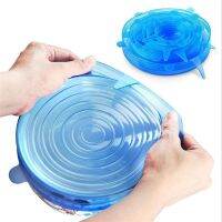 【hot】 Silicone Cover Stretch Lids Reusable Airtight Food Wrap Covers Keeping Bowl Stretchy Cookware !