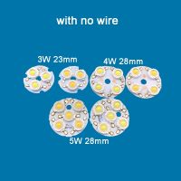 หลอดไฟความสว่างสูง LED 3W 4W 5W โคมไฟสีขาวนวลแหล่งไฟกลมบอร์ดหลอดไฟลูกปัด