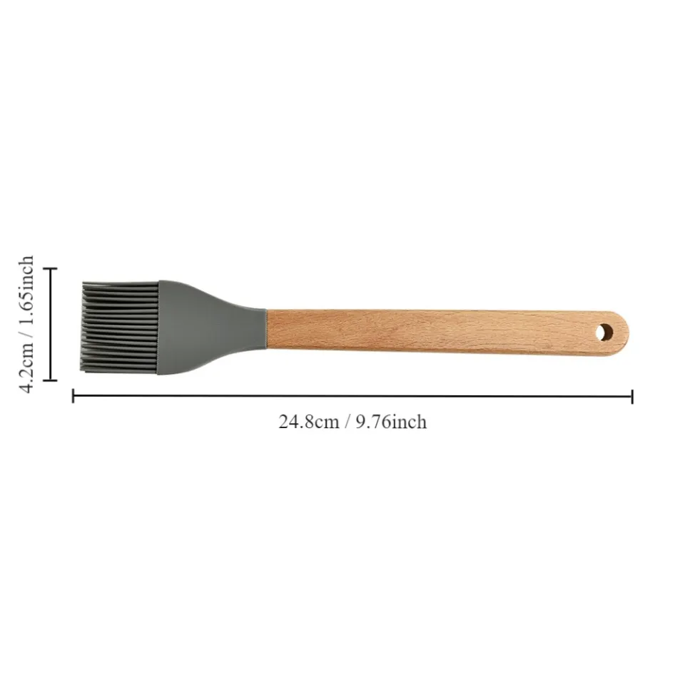 2Pcs Silicone Basting Brush Extra Wide Oil Brush Practical Kitchen