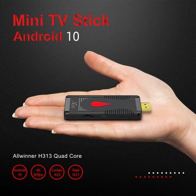 S400 MINI Stick Android 10.0กล่องสมาร์ททีวี2.4G WiFi 4K h. 265 HEVC ALLWINNER H313 Set Top Media Player X96S400