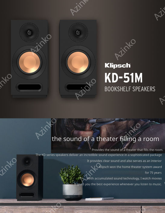 klipsch-kd-51m-ลำโพงชั้นหนังสือ