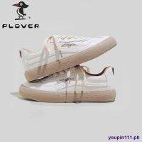 COD DSFGREYTRUYTU canvas shoes Woodpecker low-cut women s shoes student board shoes spring and autumn models all-match flat-bottom white shoes women s casual single shoes ins tide