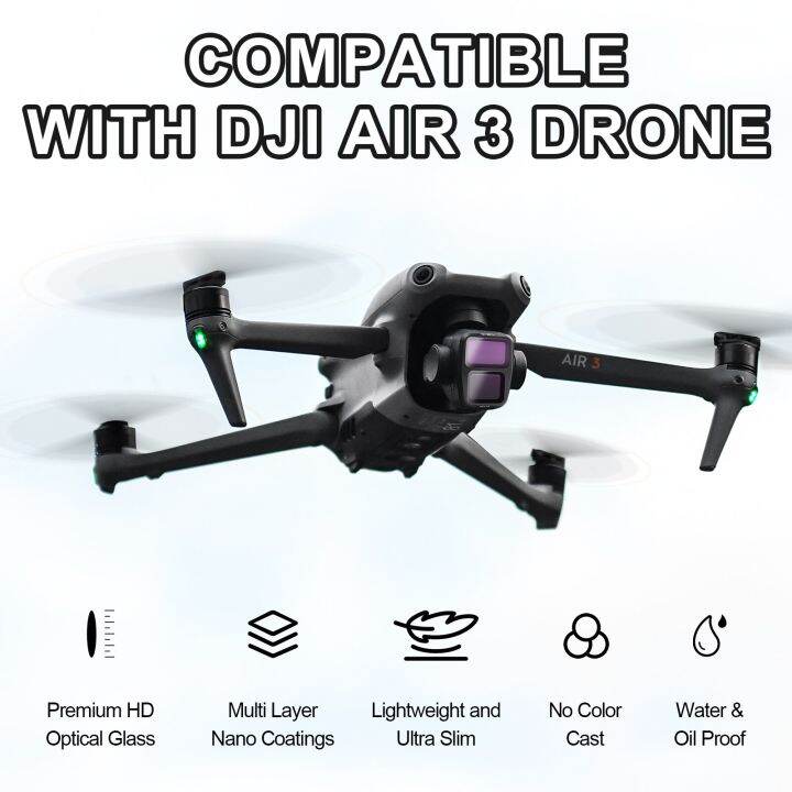 ดั้งเดิม-ตัวกรองแสงสำหรับ-dji-air-3เลนส์อะลูมิเนียมแบบปรับได้อัลลอย-mcuv-cpl-nd8-16-32-64pl-ชุดตัวกรองสำหรับ-air-3ชุดอุปกรณ์เสริมสำหรับกล้องโดรน