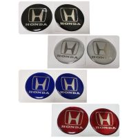 สติ๊กเกอร์กลมเทเรซิ่นนูน อย่างดี โลโก้ HONDA logo sticker แต่งรถ ติดรถ ฮอนด้า ติดดุมล้อ ดุมล้อ กลม วงกลม ติดพวงมาลัย logo honda