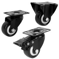 1.5 Inches Mute Universal Directional Brake Caster Wheel Furniture Accessory with Brake Swivel Castor Wheels