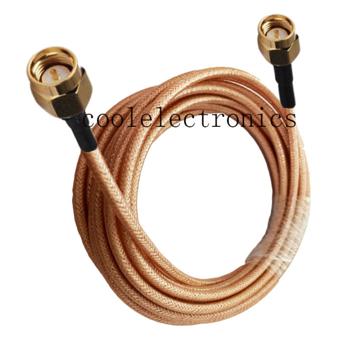 RG400 SMA Male to SMA male Connector Double Shielded Copper Braid RF Coaxial cable 50ohm 10/15/20/30/50CM 1/2/3/5/10M