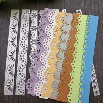 Lace Pattern Metal Cutting Dies Scrapbooking Card Edge Paper