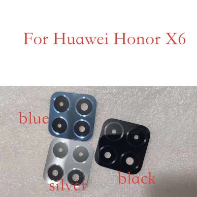 กระจกเลนส์กล้องถ่ายรูปของแท้ใหม่1ชิ้นสำหรับ Huawei Honor X6 X7 2022 X8 X9 4G อะไหล่เปลี่ยนสมาร์ทโฟนเลนส์กระจกกล้องถ่ายรูปหลัง4G