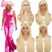 2023 phim babie Tóc giả hóa trang búp bê Barbie công chúa Tóc Xoăn Dài