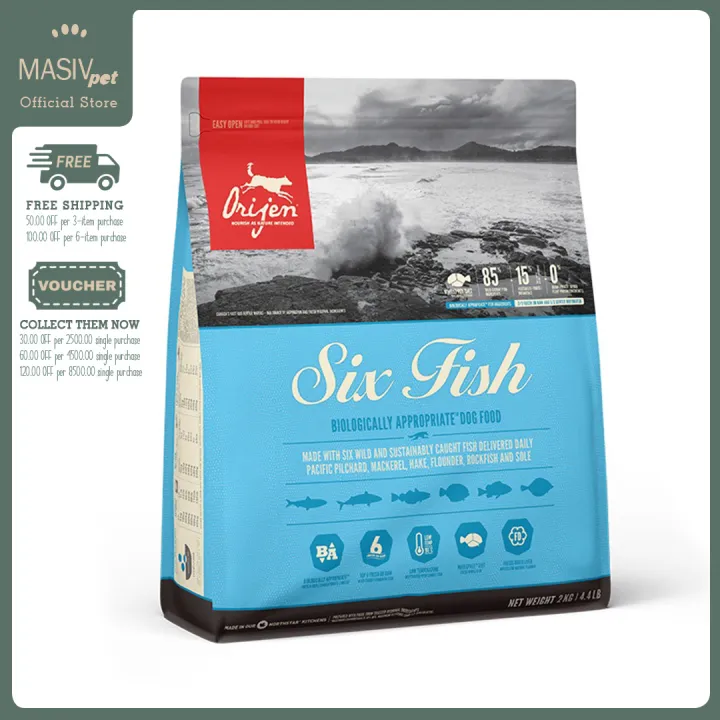 Orijen Six Fish Dog Dry Food 2kg Canine Pellets Kibbles Lazada PH