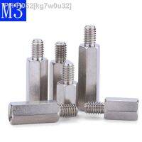 M3 6mm Male-Female 303 Stainless Steel Hex Column Standoff Support Spacer Screws Nut Pillar Stud