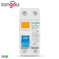 2P 16A 63A 10Ma 100Ma 30Ma 6KA RCCB RCD 230V อิเลคทรอนิคส์กระแสไฟตกค้างเบรกเกอร์สวิตช์นิรภัยเบรกเกอร์ที่แตกต่างกัน