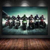 Mountain Motorcycle Racing โปสเตอร์ภาพวาดผ้าใบสำหรับห้องนั่งเล่นแฟชั่นกีฬารถจักรยานยนต์ Bike Racing Biker ตกแต่งบ้าน-คุณภาพสูง Wall Art Liyanhong2