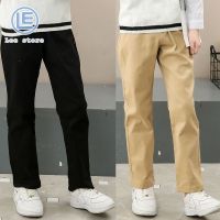 LS Childrens Khaki Pants Boys Girls Girls Small Pants School Uniform Primary School Students West Pants Green Performance Pants and Velvet